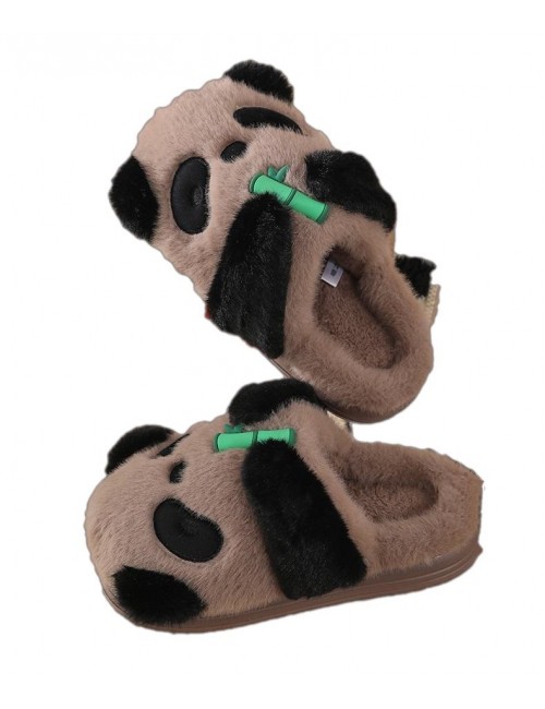 Pantoufles panda en coton
