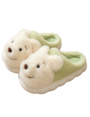 Pantoufles en coton ours
