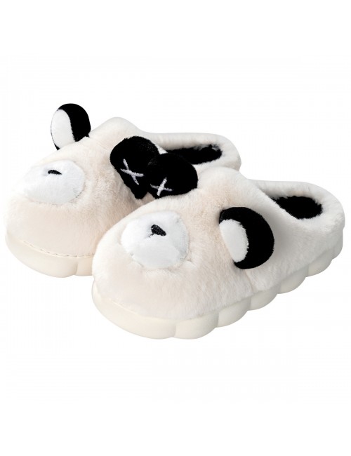 Pantoufles en coton ours