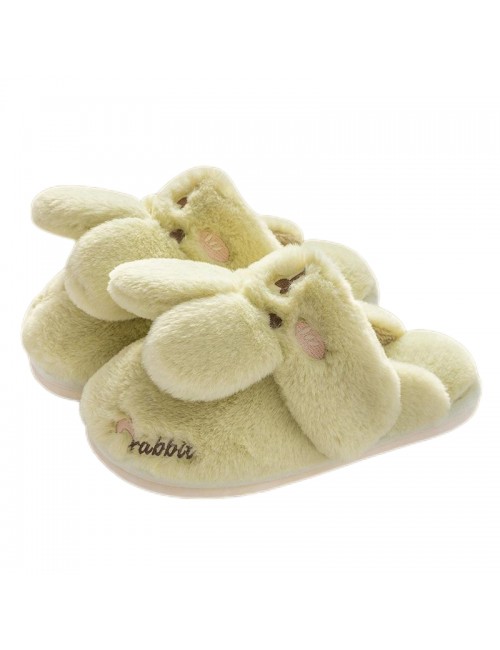 Pantoufles lapin en coton
