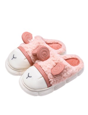 Pantoufles en coton de mouton