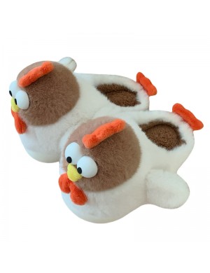 Chaussons de coton de poulet de dessin animé