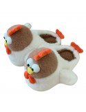 Chaussons Poulet en Peluche