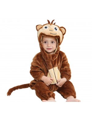 Pyjama une pièce pour enfants Brown Monkey