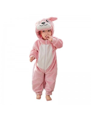 Pyjama une pièce Kangourou animal rose