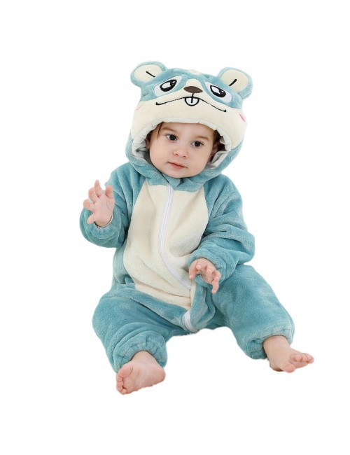 Pyjama enfant hamster bleu