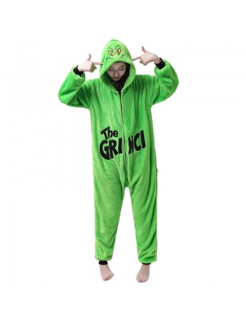Pyjama unisexe du monstre à pelage vert