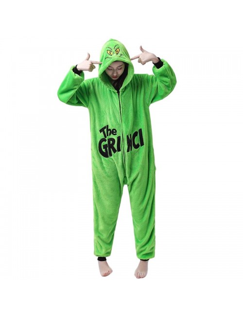 Pyjama unisexe du monstre à pelage vert