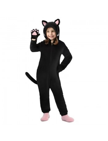 Pyjama une pièce pour chat noir