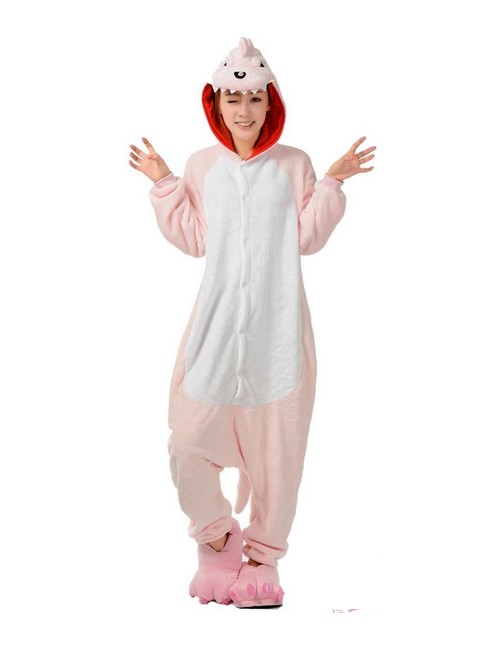 Dinosaure Rose Kigurumi