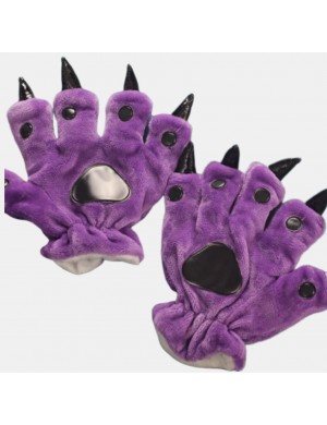 Fioletowe Rękawiczki Kigurumi