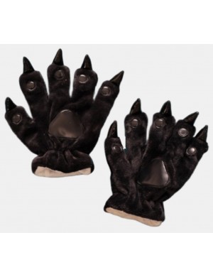 Zwarte Klauwen Handschoenen Onesie