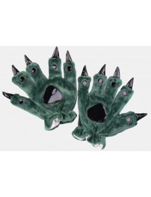 Groene Klauwen Handschoenen Onesie