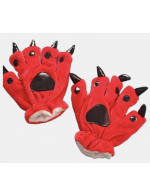 Gants Rouge Griffes Kigurumi