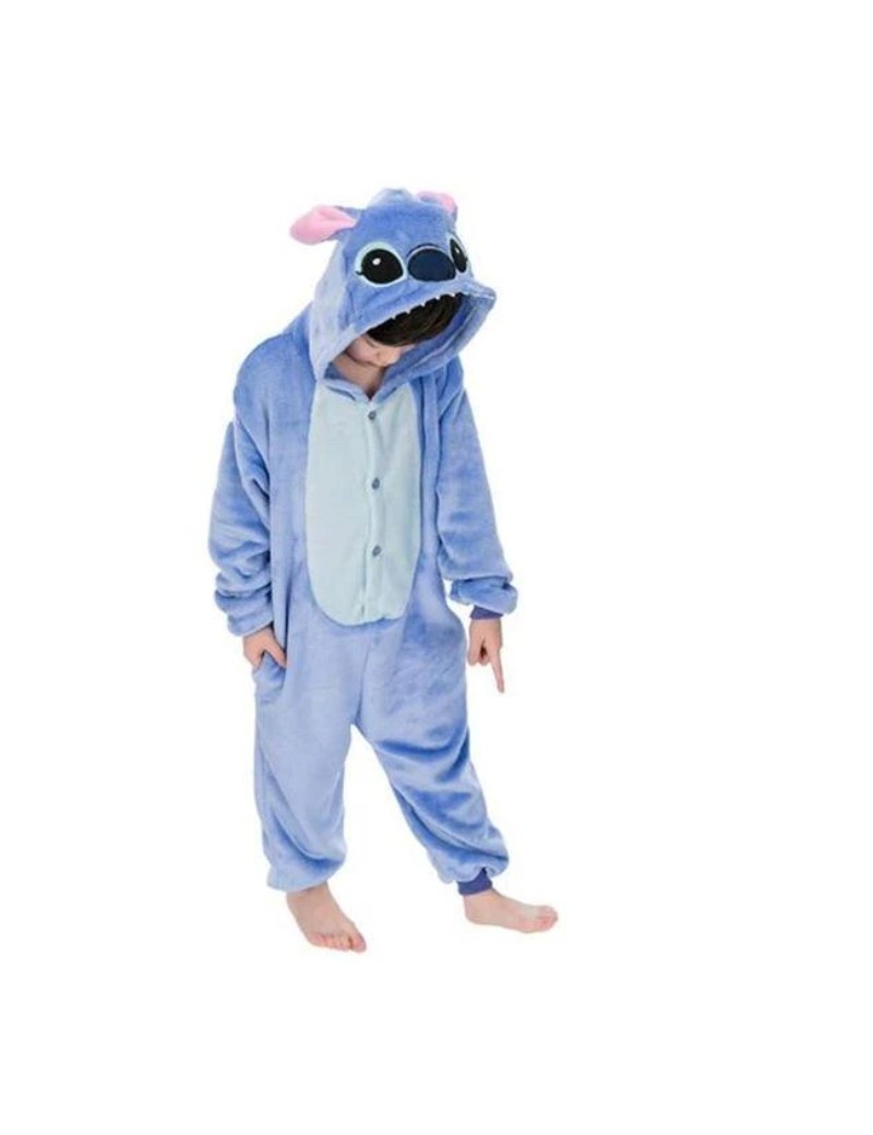 Stitch - combinaison pyjama - bleu/rose - filles - taille 2 ans (92)