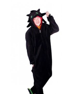Zwarte Draak Onesie