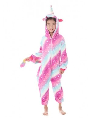 Gekleurde Eenhoorn Onesie Kinderen