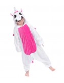 Lasten Valko-Pinkki Yksisarvinen Haalaripyjama