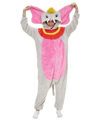 Vaaleanpunainen Dumbo Lasten Yhdistelmäpyjama