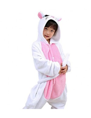 Tutina Pigiama Bambini Gatto Bianco