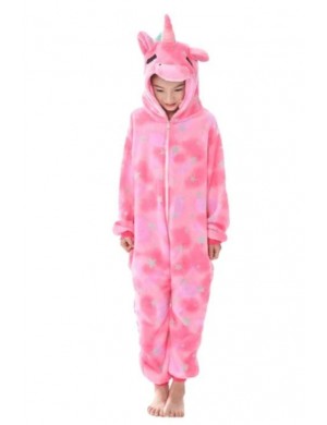 Combinaison Pyjama Licorne Rose Enfant