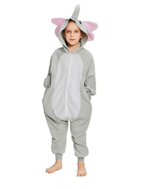 Kigurumi Elephant Gris Enfant