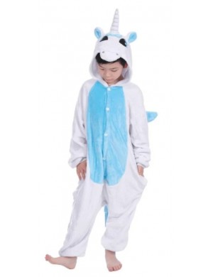 Blauwe Eenhoorn Onesie Pyjama voor Kinderen