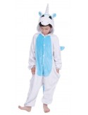 Blå Enhörning Pyjamas Jumpsuit Barn