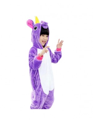 Pigiama Intero Unicorno Viola Bambino