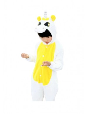 Gele Eenhoorn Onesie voor Kinderen