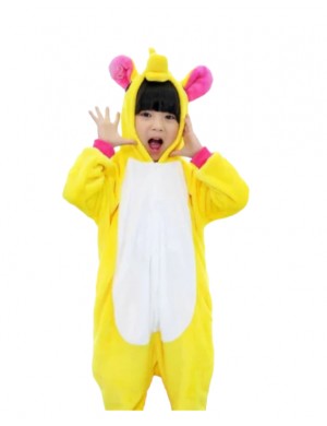 Gelber Kinder Einhorn Onesie