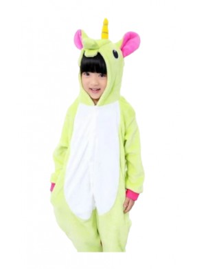 Groene Eenhoorn Onesie voor Kinderen