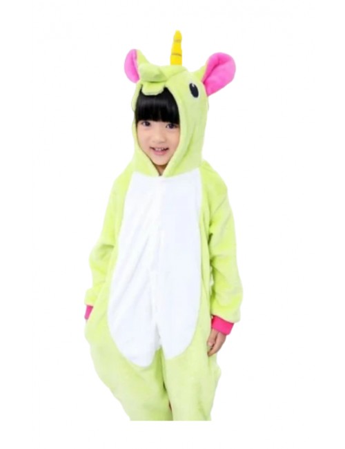 Combinaison Pyjama Licorne Verte Enfant