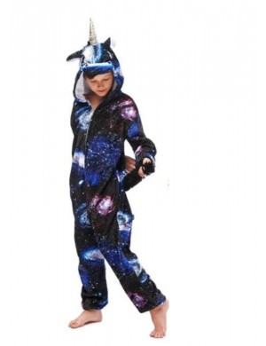 Galax Enhörning Pyjamas Jumpsuit Barn