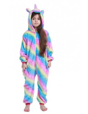 Combinaison Pyjama Licorne Arc-En-Ciel Enfant