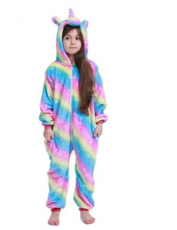 Combinaison Pyjama Licorne Arc-En-Ciel Enfant