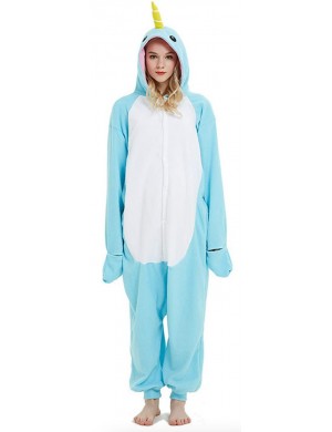 Blå Narval Kigurumi